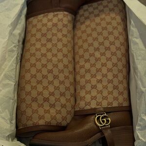 Gucci original GG boots. Austin calf/Beige Ruggine